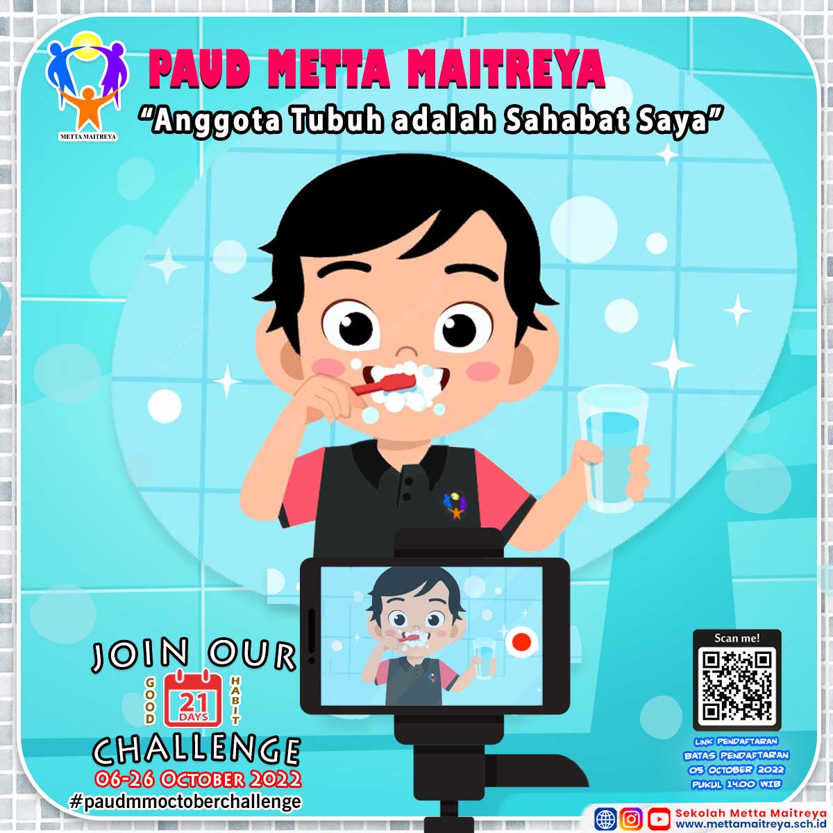 Oktober 21 Days Good Habit Challenge | PAUD METTA MAITREYA